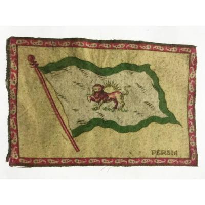 Persia / İran - 1910'lar Tütün promosyonu, 14x21 kumaş bayrak