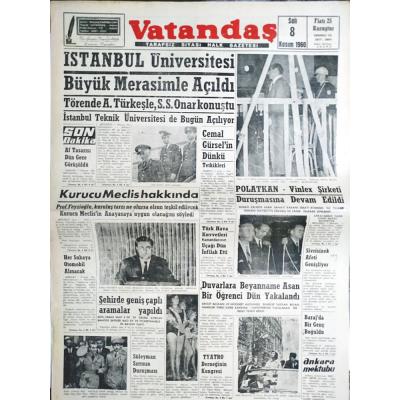 Polatkan Vinlex şirketi duruşmasına devam edildi 14.11.1960 Adana Vatandaş gazetesi