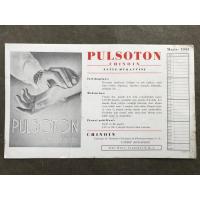 Pulsoton - Chinoin 1943 yılı, kurutma kağıdı takvim