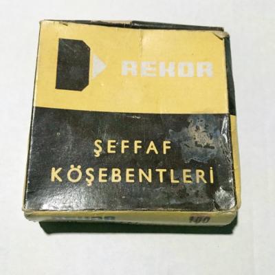Rekor Şeffaf Köşebentleri - Karton Kutu