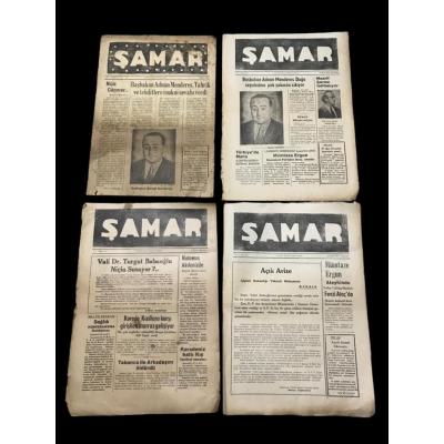 Şamar gazetesi - Samsun / 4 sayı 1952. ilk sayı dahil 