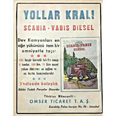 Scania - Vabis Diesel - Omser Ticaret / Dergi - gazete reklamları