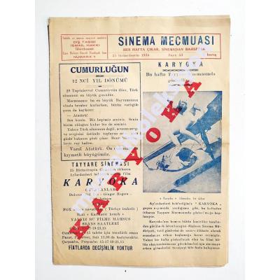 Sinema Mecmuası - 25 Birinciteşrin 1935 - Sayı:53 / NADİRRR 