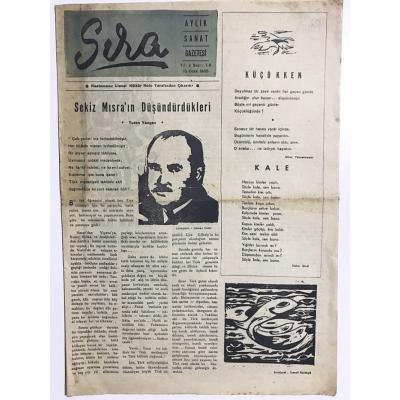 Sıra Aylık Sanat Gazetesi - Kastamonu Lisesi / 15 Ocak 1955