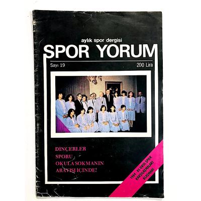 Spor Yorum Dergisi Sayı:19 1984-85 - Dergi