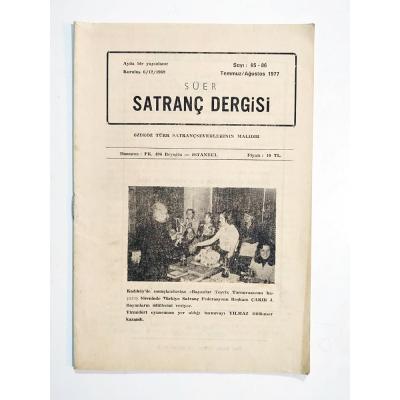 Süer Satranç Dergisi Say:85-86 / 1977 - Dergi