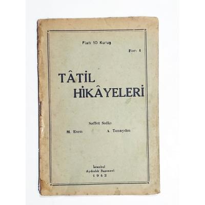 Tatil Hikayeleri / Saffet SIDKI - Kitap