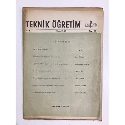 Teknik Öğretim Dergisi Sayı:56 / 1946 - Dergi