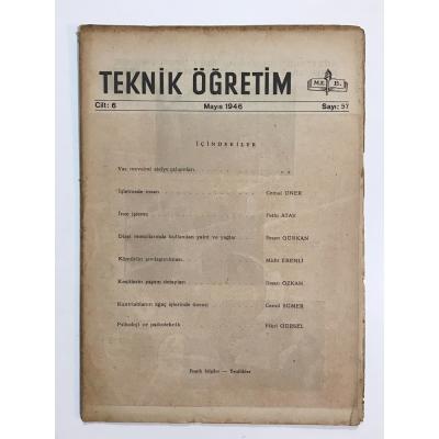 Teknik Öğretim Dergisi Sayı:57 / 1946 - Dergi