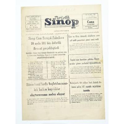 Turistik Sinop gazetesi 12 Şubat 1982 - Eski Gazete