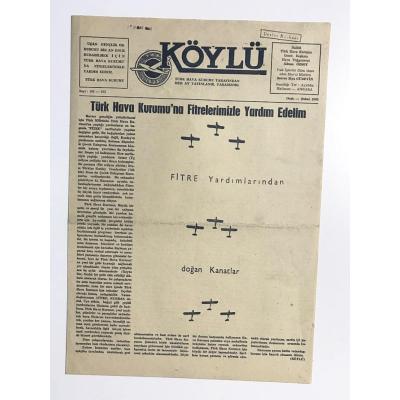 Türk Hava Kurumu Köylü Gazetesi  - Ocak Şubat 1962