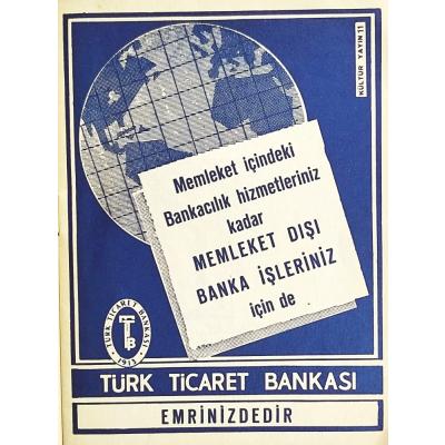 Türk Ticaret Bankası emrinizdedir / Dergi. gazete reklamı