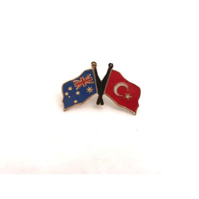 Türkiye, Avustralya - Bayraklı rozet