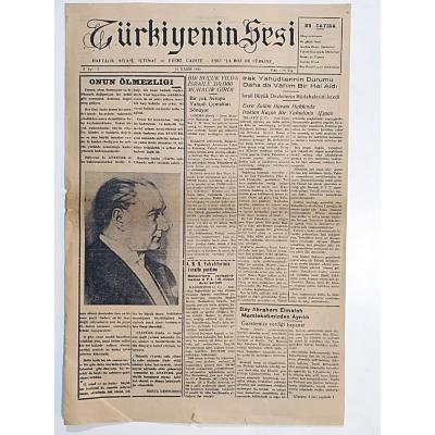 Türkiyenin Sesi Gazetesi 10 Kasım 1949 Sayı:2 - Gazete