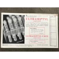 Ultraseptyl - Chinoin 1943 yılı, kurutma kağıdı takvim
