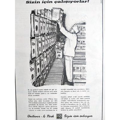 Unilever - İş Türk / 1958 tarihli. Vita reklamı