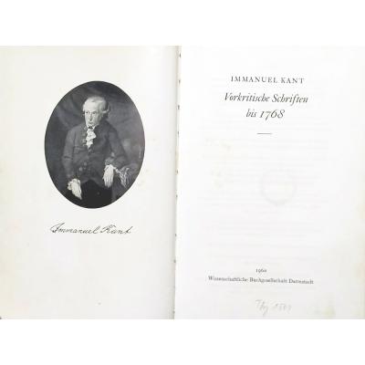 Vorkritiscbe Scbriften Bis 1768 / Immanuel  KANT - Kitap