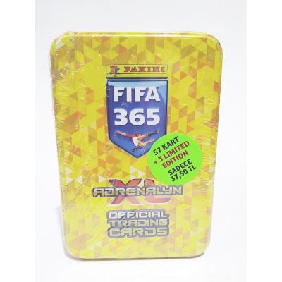 (S) XL Adrenalyn Officaial Trading Cards - Panini Fifa 365 / Metal kutu. ambalajında