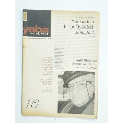Yaba Edebiyat Dergisi Sayı:16 - Dergi