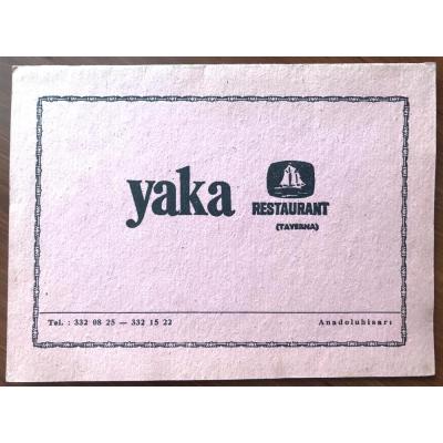 Yaka Restaurant ANADOLUHİSARI / Fotoğraf Kabı