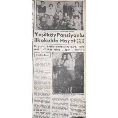 Yeşilköy Pansiyonlu İlkokulda Hayat - 21.11.1960