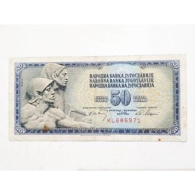 Yugoslavya 50 Dinar 1968 - Nümismatik