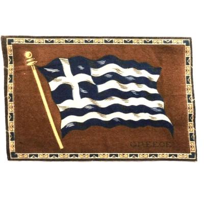 Yunanistan / Greece - 1910'lar Tütün promosyonu, 14x21 kumaş bayrak