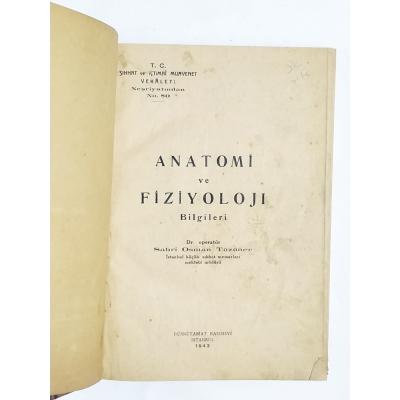Anatomi ve Fiziyoloji Bilgileri / Dr. Sabri Osman TÜZÜNER - Kitap