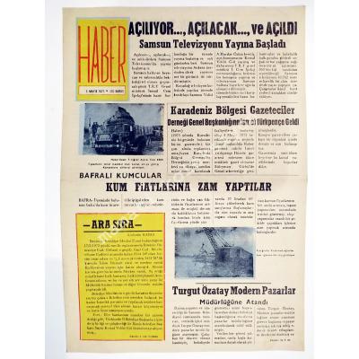 Samsun Haber gazetesi 5 Mayıs 1975- Eski Gazete