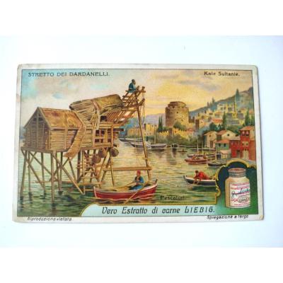 Stretto Dei Dardanelli / Kale Sultanie. - Çanakkale Liebig çorba kartları  