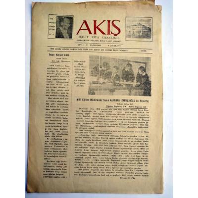 Akış Halit Ziya UŞAKLIGİL Ortaokulu Kültür Kolu Yayın Organı - 8.1.1973 / Gazete