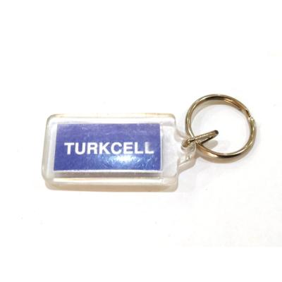 Turkcell  - Dikdörtgen mika anahtarlık