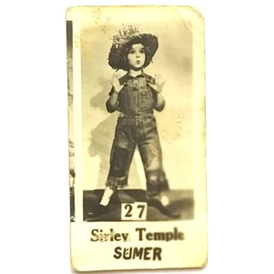 Shirley TEMPLE / SÜMER - Sakız kartları