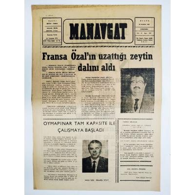 Manavgat gazetesi, 20 Kasım 1985 - Efemera