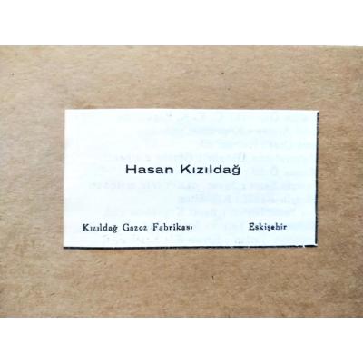 Hasan KIZILDAĞ, Kızıldağ Gazoz Fabrikası  / Dergi reklamı - Efemera