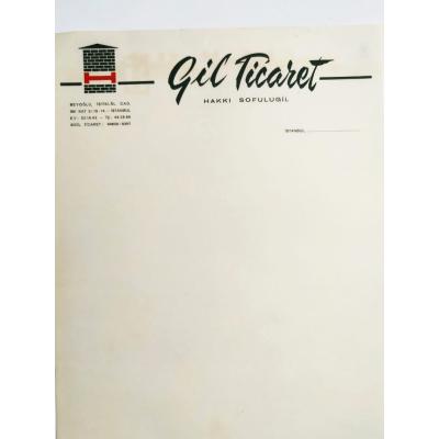 Gil Ticaret Beyoğlu / Antetli kağıt - Efemera
