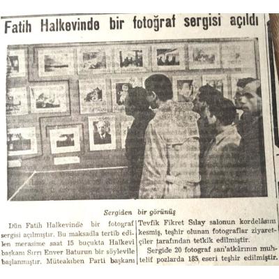 Fatih Halkevinde... 1940 / Dergi, gazete reklamı - Efemera