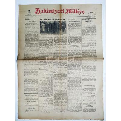 Gazi Hazretleri şehrimizde - Hakimiyeti Milliye gazetesi 6 Mart 1932 / Eski gazeteler