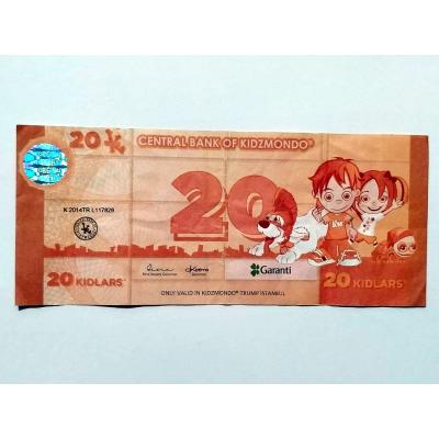 20 Kidlars Garanti Bankası - Central Bank Of Kidzmondo / Şaka - Reklam Parası