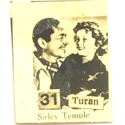 31 Shirley TEMPLE - TURAN / Nadir mikro Sakız kartı