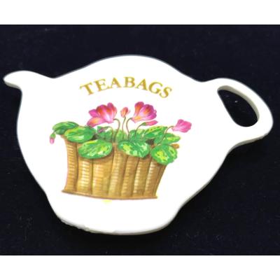 Tea Bags / Melamin - Kullanılmış poşet çay tabağı