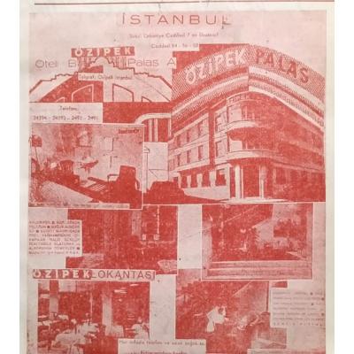 İstanbul Özipek Palas / Dergi, gazete reklamı - Efemera