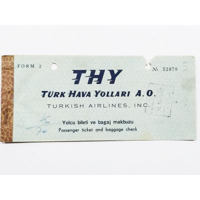 THY / Türk Hava Yolları Bilet / Efemera 