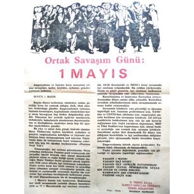Ortak Savaşım Günü; 1 Mayıs İGD / İlerici Gençler Derneği, 1 Mayıs bildirisi / Efemera
