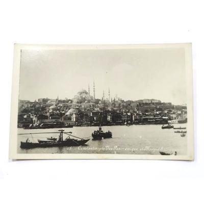 65 Constantinople Vue Panoramique et Mosque Süleymaniye - Fotokart