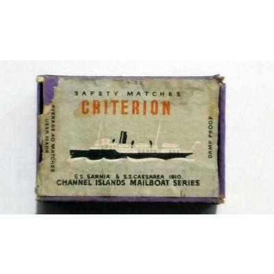 Criterion S.S: Sarnia & S.S. Caesarea 1910,  match - Sovyet dönemi, ahşap kasa kibrit