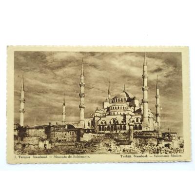 Turquie Stamboul Mosque de Suleimanie / Chocolat Martougin Anders - Kartpostal