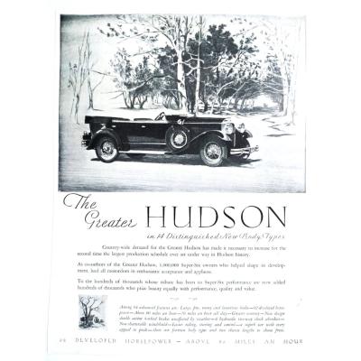 The greater Hudson in 14 distinguished new body types / Dergi, gazete reklamı - Efemera