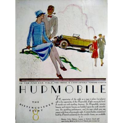 In the fine car field, the trend is...  Hupmobile  / Dergi, gazete reklamı - Efemera