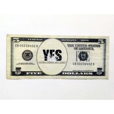 Five Dollars - YES Hatıla Düşün Eğit Şimdi / Şaka - Reklam Parası